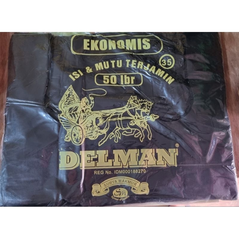 Kantong Plastik Kresek Hitam Delman Ekonomis 35 | Plastik Kresek