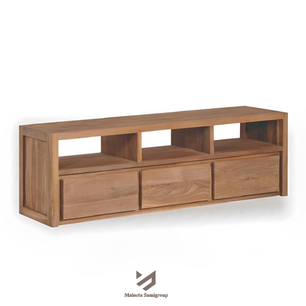 Meja Tv Kayu Jati Minimalis Modern Buffet TV Minimalis Rak Tv Kayu Jati Jepara Furniture