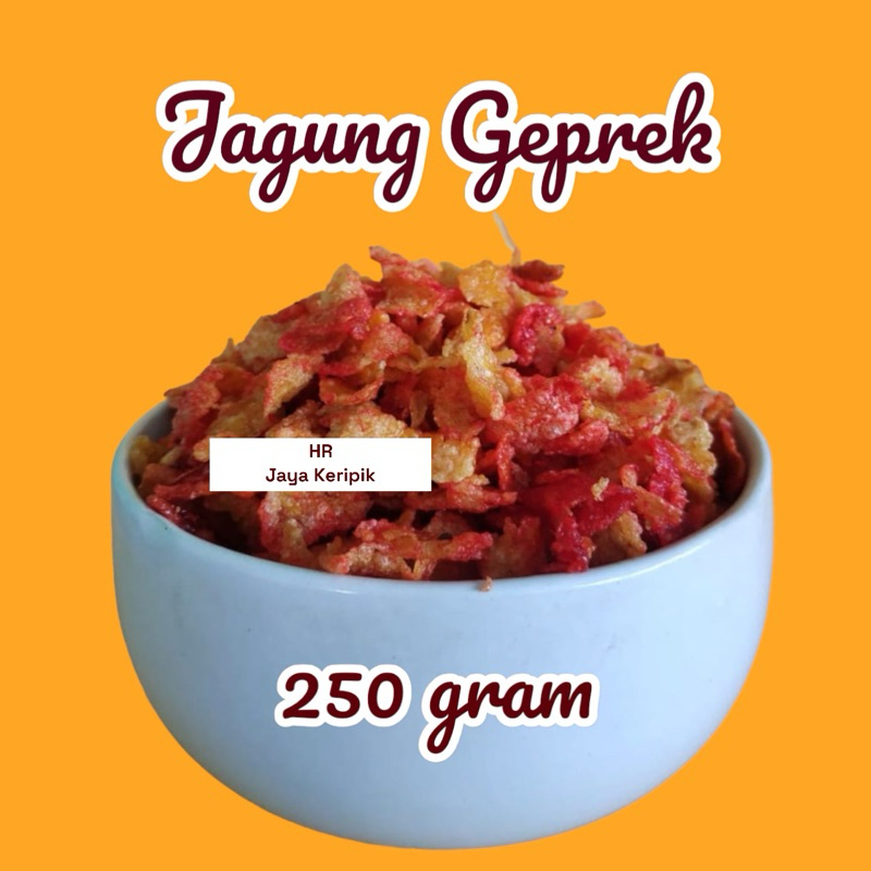 

PROMO 250gram jagung geprek pedas/manis
