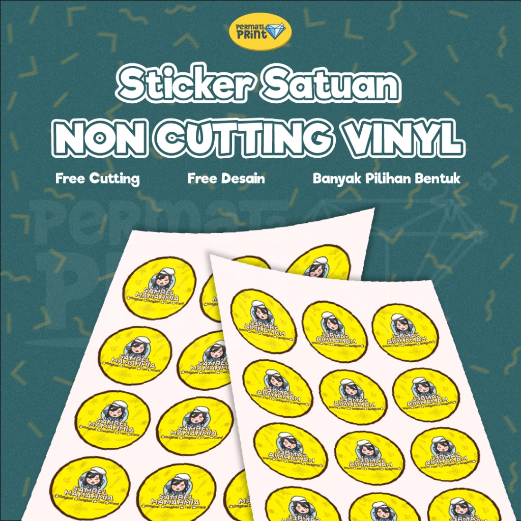 

[TANPA MIN. ORDER] Cetak Vinyl [ANTI AIR] Stiker Label Kemasan A3+ /[TANPA CUTTING] Cetak Stiker Vinyl Label Makanan / Sticker Label Makanan Murah Anti Air