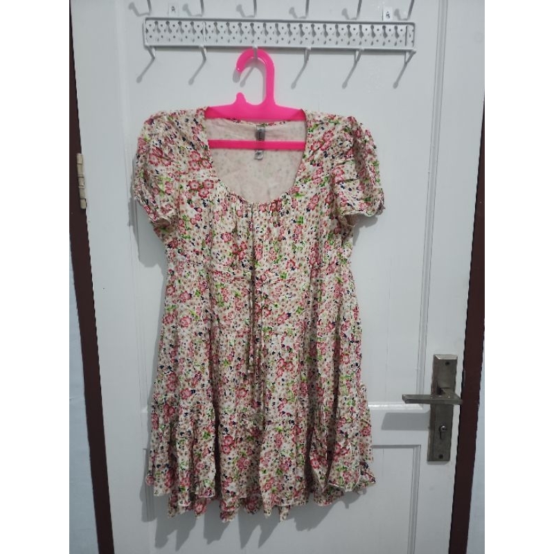Dress bunga rayon umpak