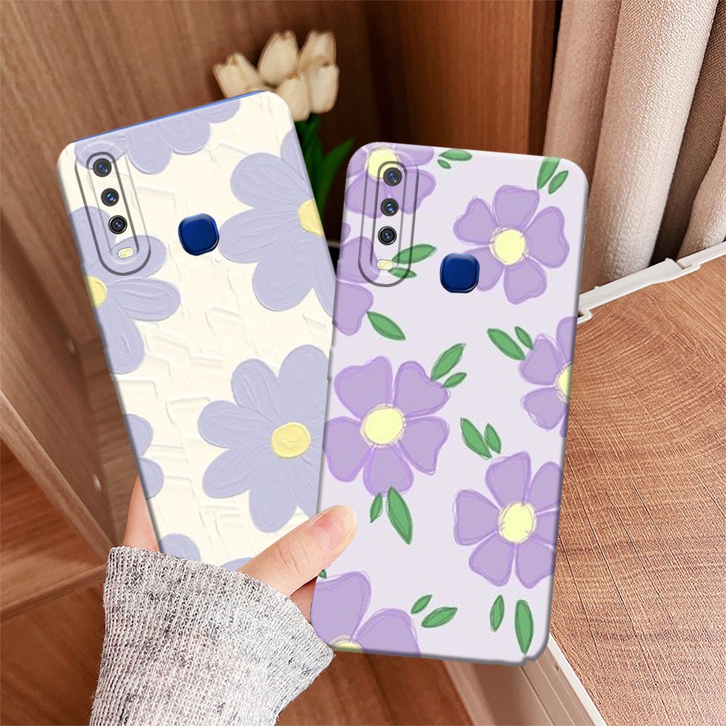 Sofcase Vivo Y11/Y12/Y12i/Y15/Y17/Y19 Motif Bunga - Case Cantik - Case Terbaru - Case Kekinian - Cas