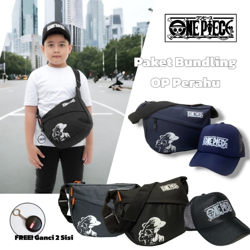 Tas Selempang Anak Laki-Laki Sekolah ONEPIECE LUFFY Slempang Soren Cowo Sublim