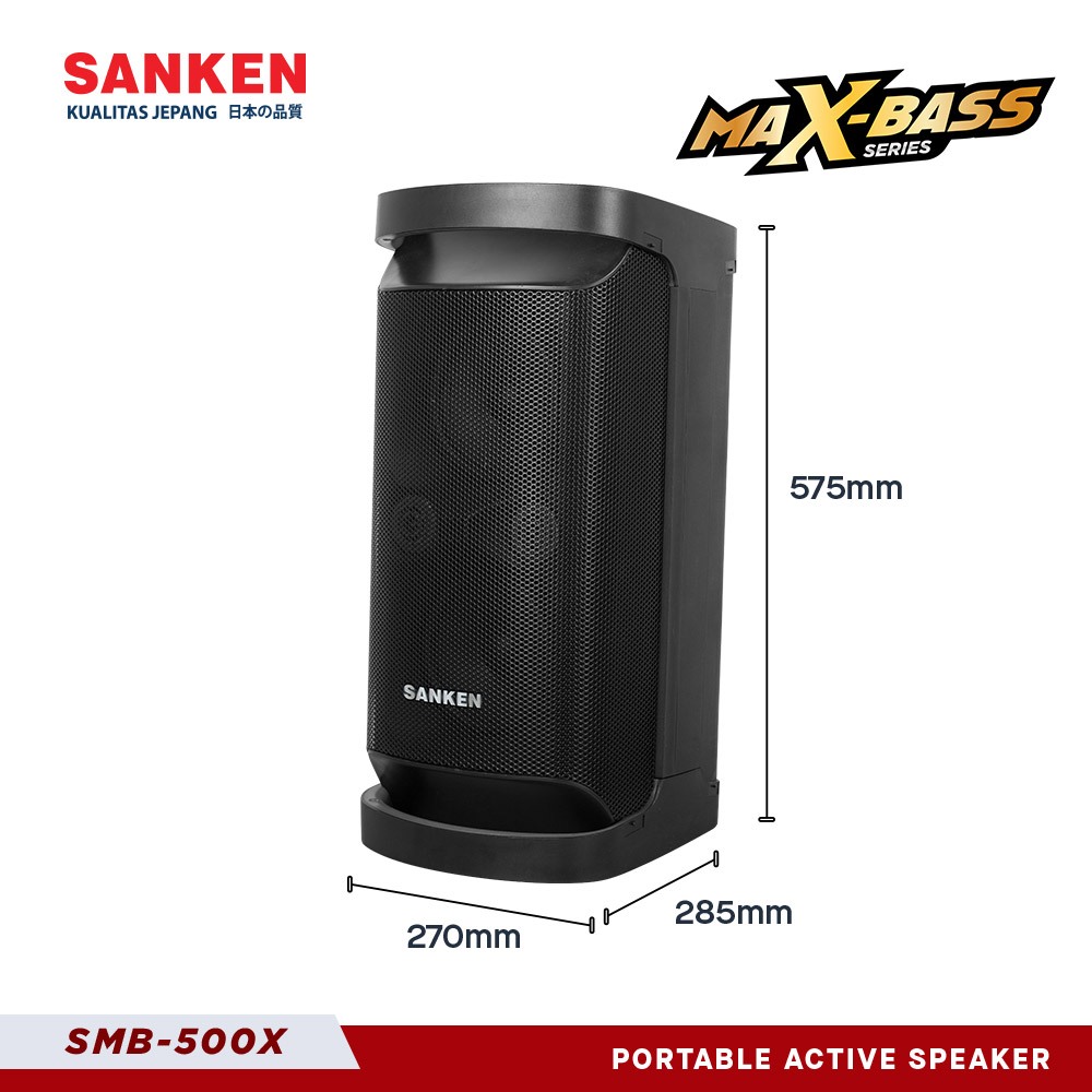 Sanken Speaker Active Portable SMB-500X Max-Bass