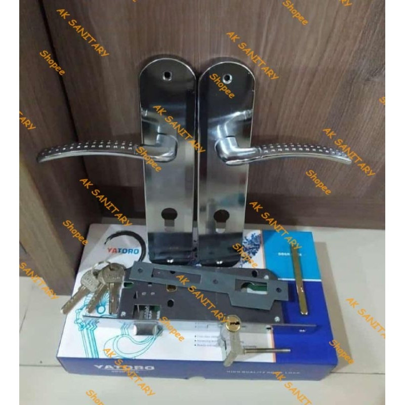 Handle Kunci Pintu Kecil Set Komplit YATARO / Kunci Pintu 1 Set (16m)