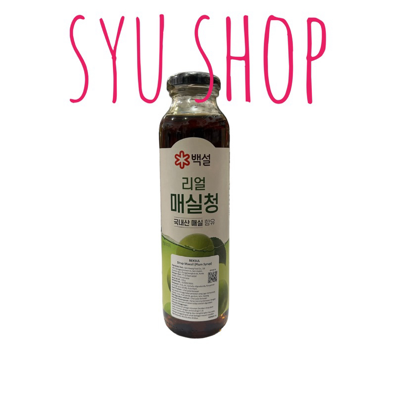 

Beksul korean real plum sweet syrup 310ml sirup plum korea premium