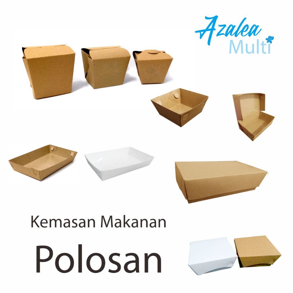 Food Paper Pail / Rice Box / Food Paper / Kemasan Makanan / Tray / Lunch Box Paper / Food Paper Tray