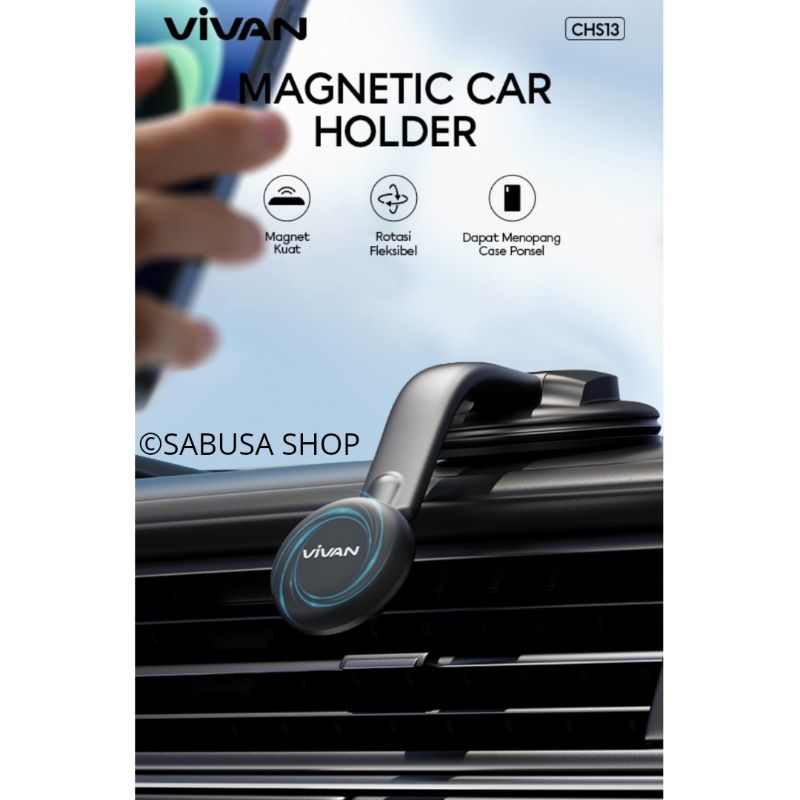 Magnetic Car Holder Tempat Taruh HP Magnet Kuat Tempel Dashboard Mobil