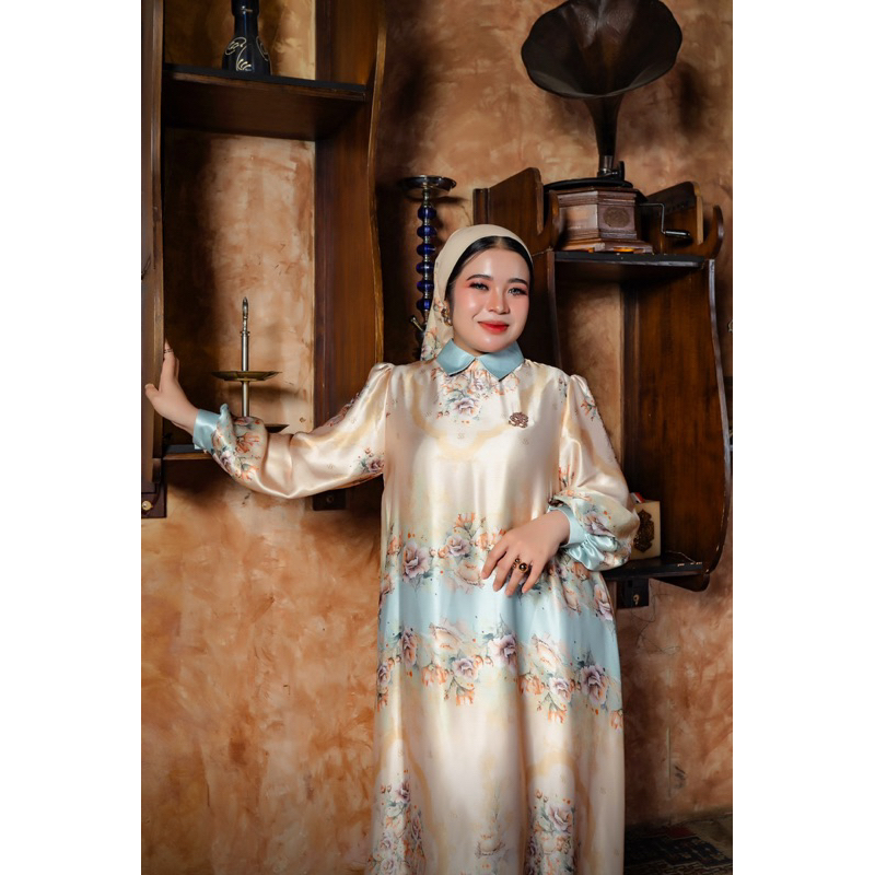Dress sunset + hijab Shellasaukia original
