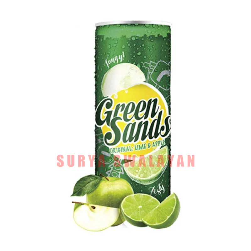 

Green Sands Original Lime & Apple Minuman Bersoda 250 mL
