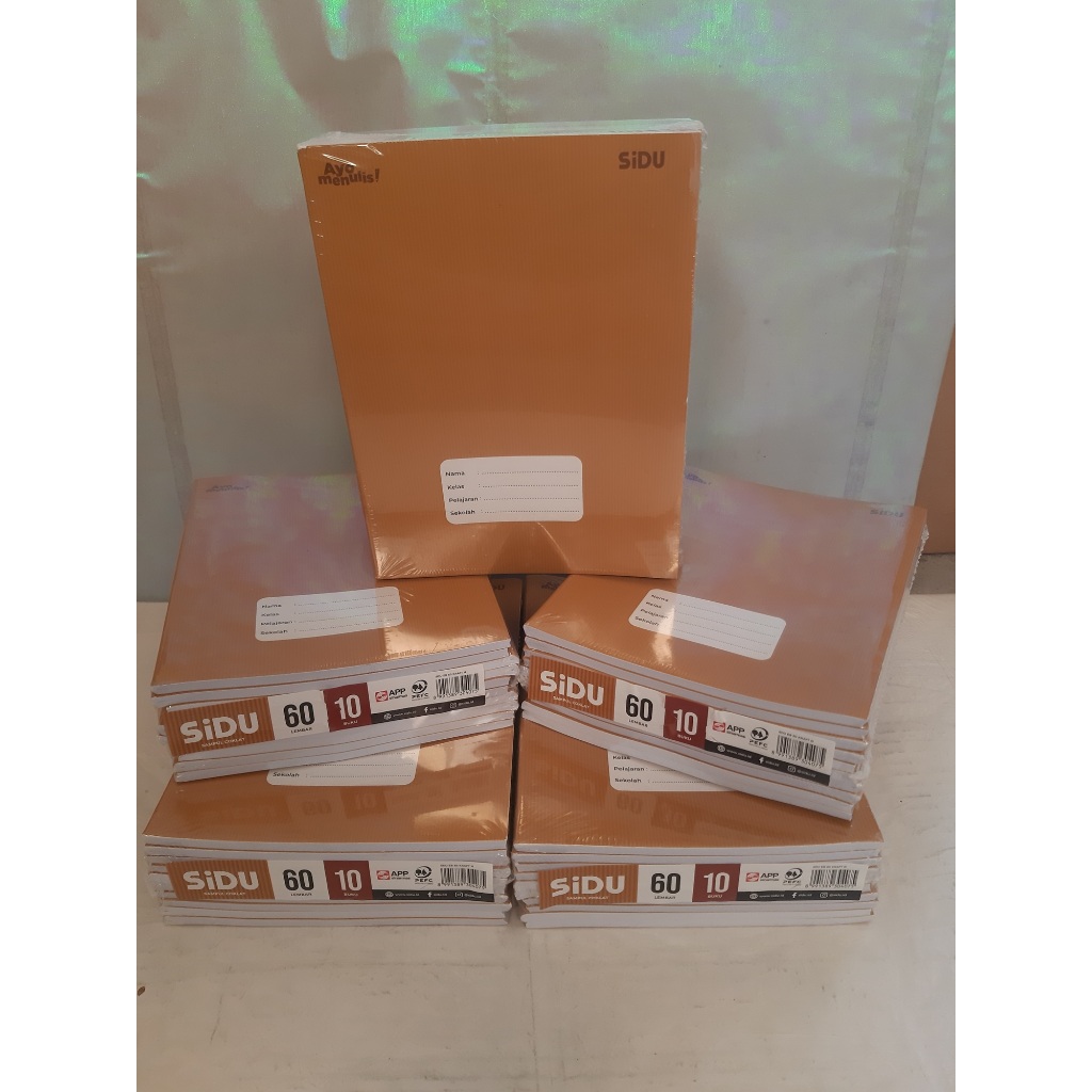 

Buku Tulis Sidu Kraf 60-Buku Tulis Sidu Sampul Coklat 60-1 Pack(10 Buku) isi 60 Lembar