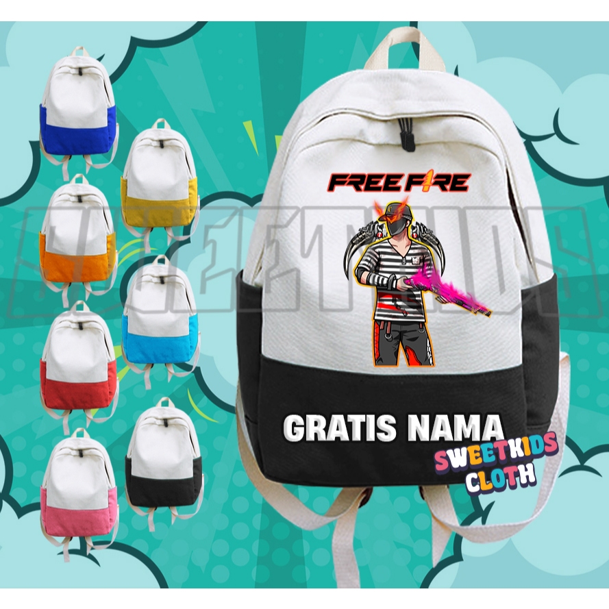 Tas Anak Free Fire FF Versi Char SG Rapper Skin / Ransel Tas Sekolah Anak FF Char SG Rapper Free Fir