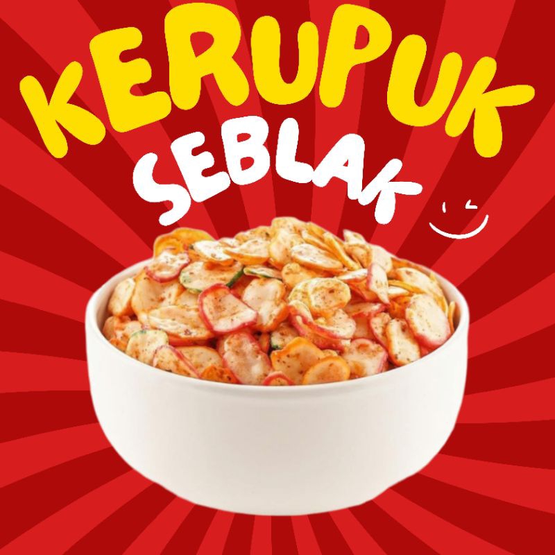 

KERUPUK SEBLAK KERING KEMASAN POUCH 100 GRAM - RAJA JAJAN MALANG