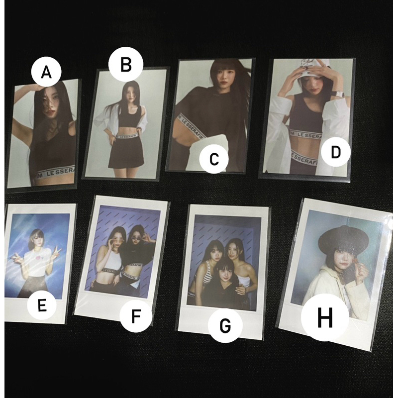 LE SSERAFIM : PC PHOTOCARD LE SSERAFIM OFFICIAL MERCH FEARLESS