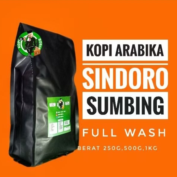 

Kopi Arabika SINDORO SUMBING (Coffee Arabica Sindoro Sumbing Jawa Indonesia) Fullwash Premium 1Kg