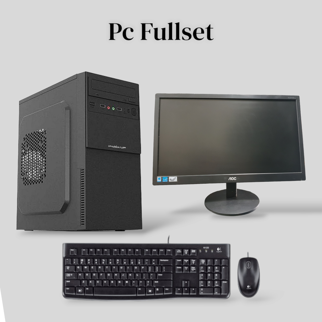 PC Rakitan Core i5 2400, Monitor 19". Ram 8Gb - Ssd 256GB. Paket Cpu Sepaket