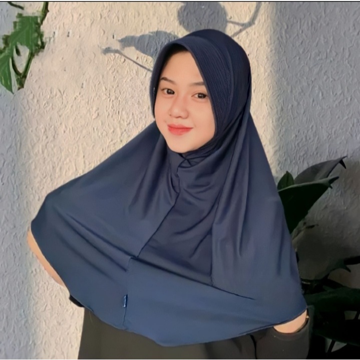 Premium Hijab Bergo Sport Oval Polos Ukuran M / S / L Jersey Premium Hijab Sport Bergo Oval Jersey
