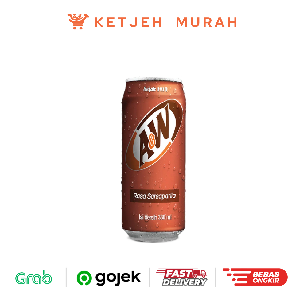 

Sarsi / Sarsaparila A&W Can Kaleng 250 ML 1 Pcs