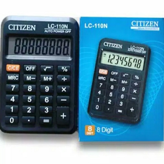 

TERMURAH Kalkulator 8 Digit Saku CITIZEN LC11N Pocket Calculator LC11N
