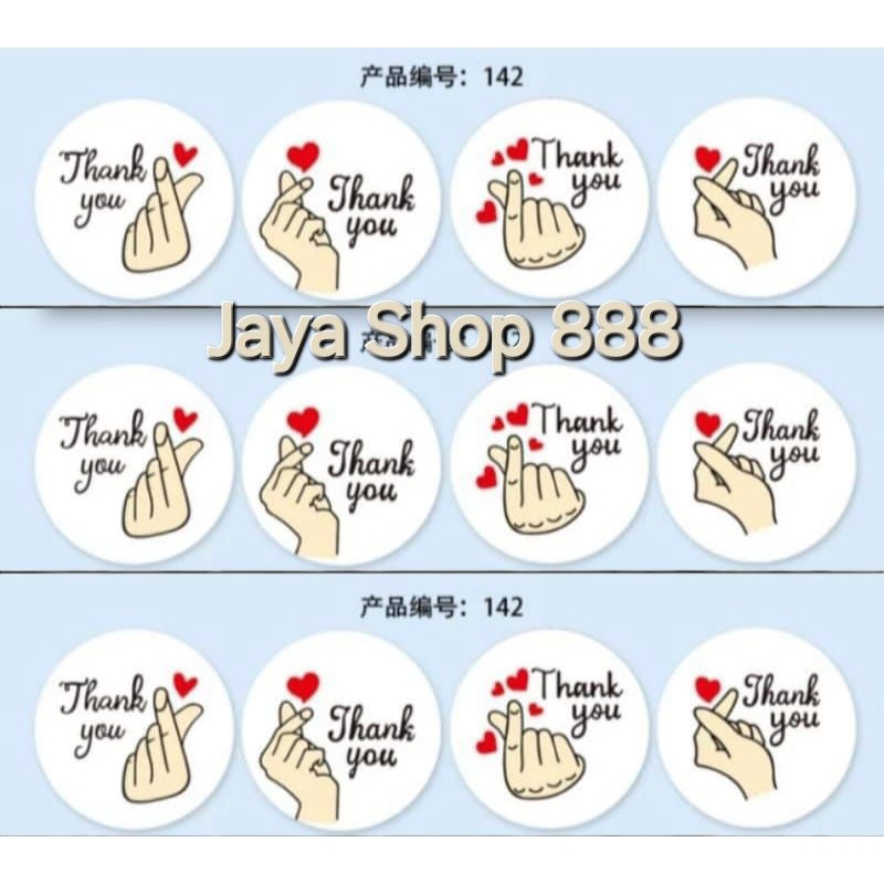 Lid Cup Seal Cup Motif Thank You Hati Putih Tutup Segel Gelas Minuman Cup Sealer Press 1000 Cup
