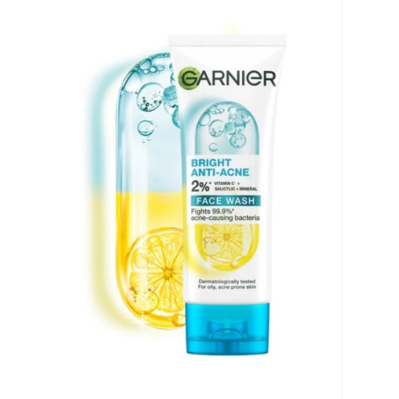 Garnier Bright Anti Acne Facial wash 100ml