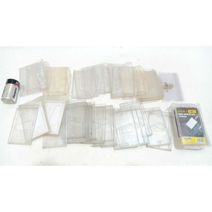 

multi sided id card case casing kartu id name tag 30 pcs+