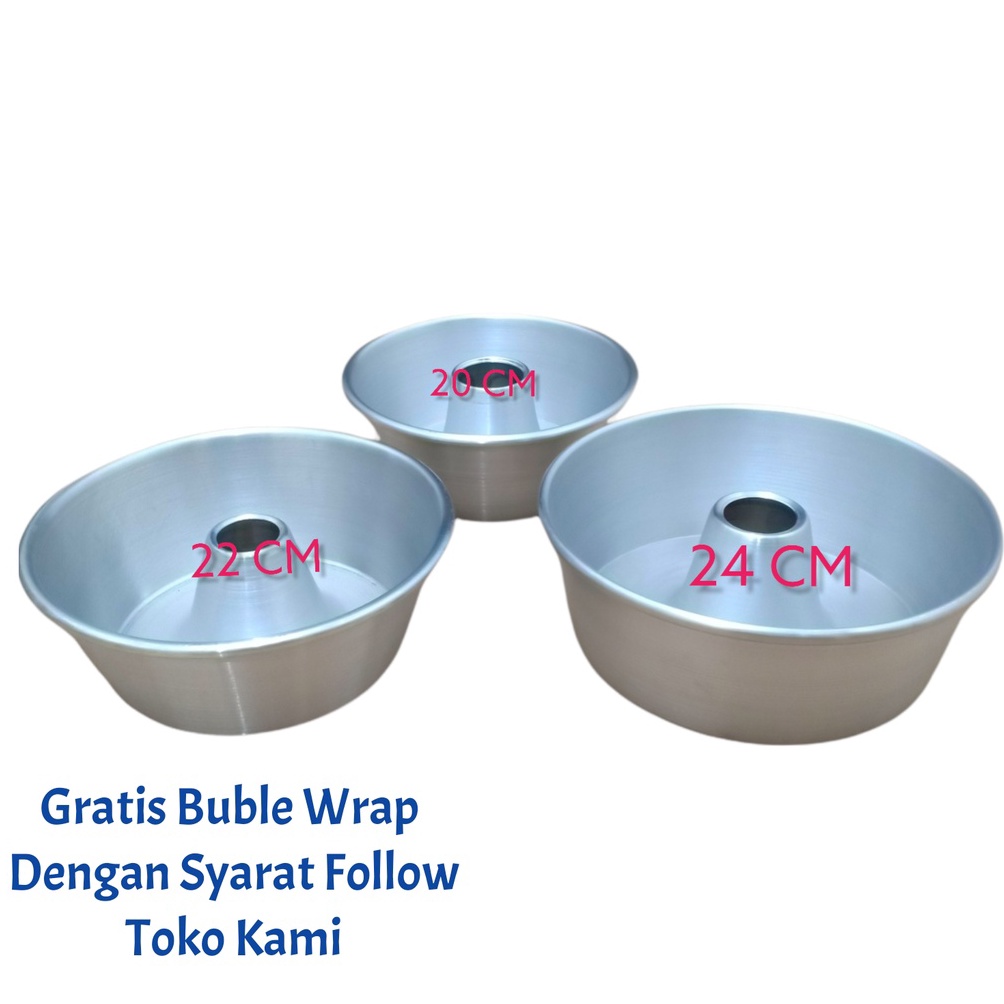 STAR Cetakan Loyang Kue Tulban Press Tebal Ukuran 2 22 24 Anti Lengket Untuk Bolu Panggang Anti Kara