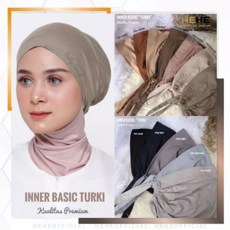 Ciput Arab Murah Ciput Tali Adem Basic Turki Bahan Kaos Iner Polos Daleman Hijab Anak Jilbab inner W
