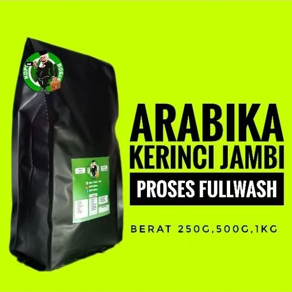 

Kopi Arabika KERINCI JAMBI( Coffee Arabica Kerinci Jambi) Premium Grade1 1 Kg Roastbean, Biji,Bubuk,Giling, Sachet, Medium Roast