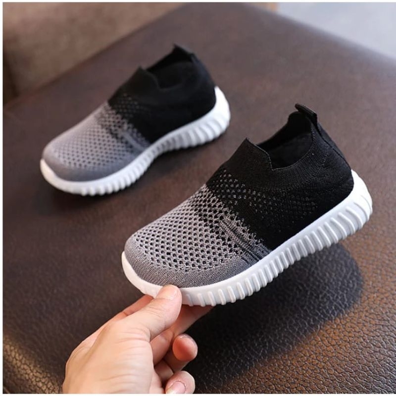 sepatu rajut KNIT TEE slip on anak cewek cowok sneakers import hx-0611r
