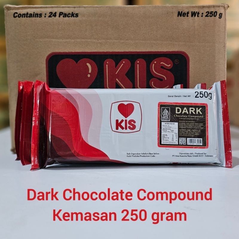 

Coklat Batang 250 Gram Kis Coklat Compound Dark Chocolate DCC Bahan Kue Makassar