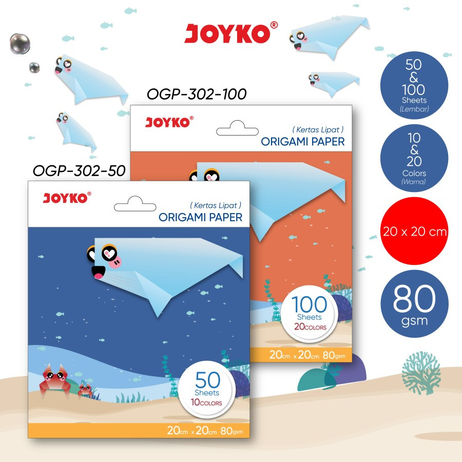 

Origami Paper Kertas Lipat Seni Joyko OGP-302 20 x 20 cm