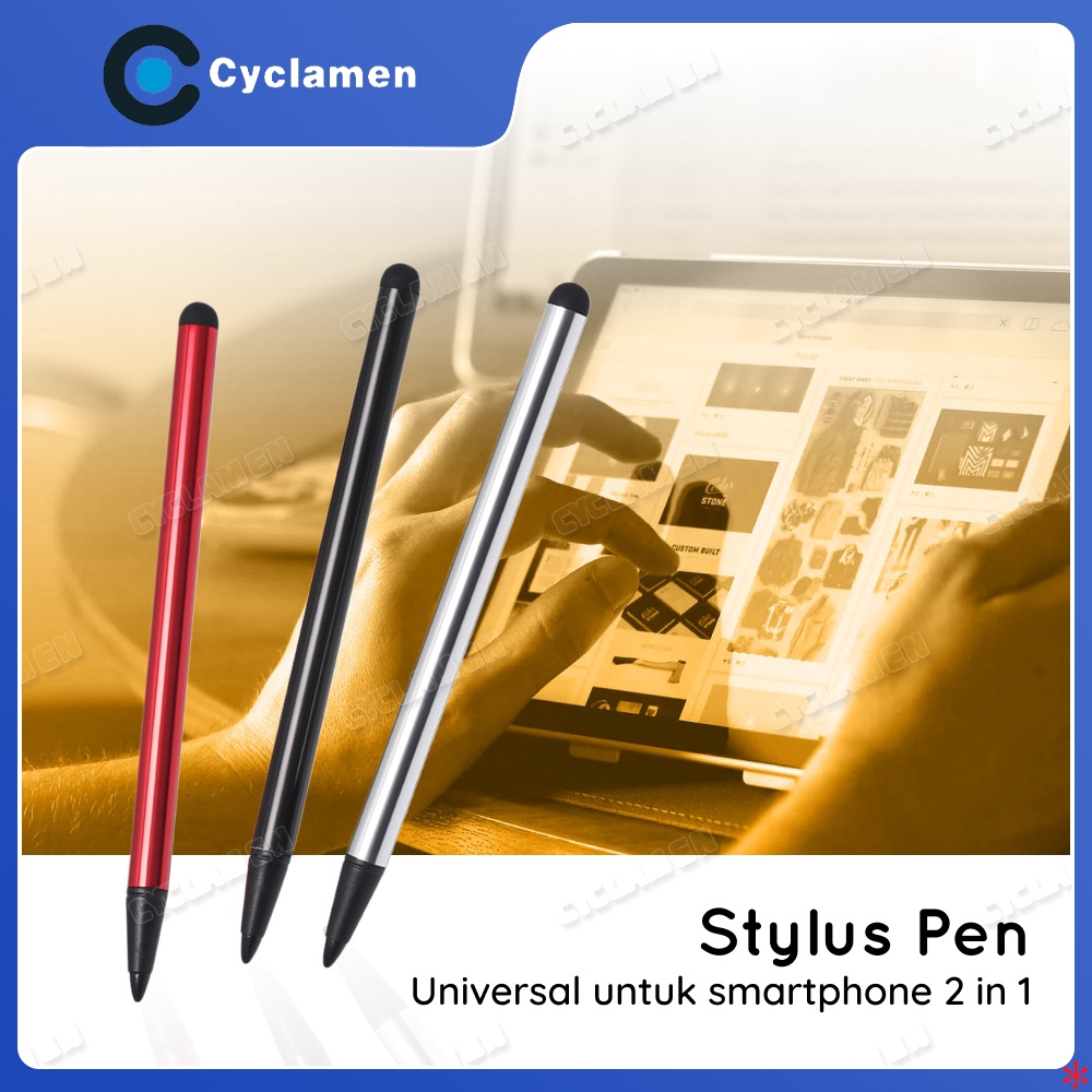 stylus pen drawing pen 2 in 1 universal ballpoint pulpen stylush for hp android tablet touchscreen