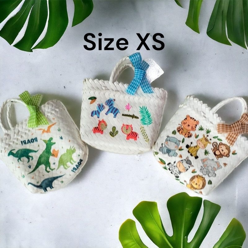 

Tas anyaman plastik mini xs hamper birtday bag tas ulang tahun