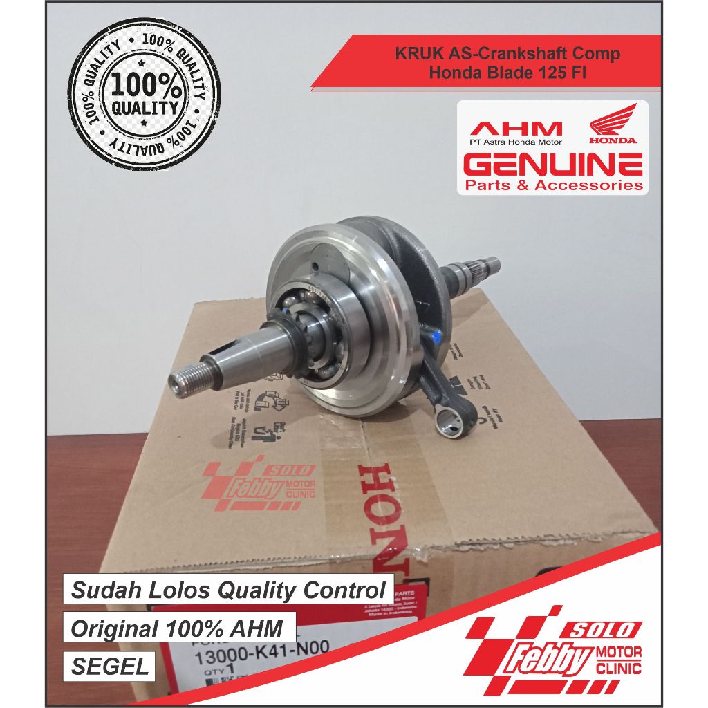 KRUK AS-Crankshaft Comp Honda Blade 125 FI ORIGINAL AHM 13000-K41-N00