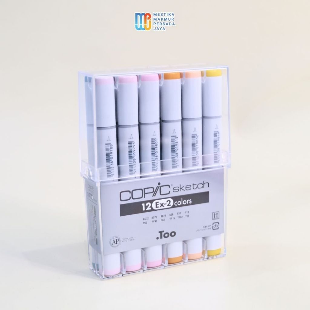 

Copi Spidol Warna 12 (EX-2) Colors Set Spidol Marker Untuk Seni / Spidol Warna Warni 1 Set #CSM/12E2