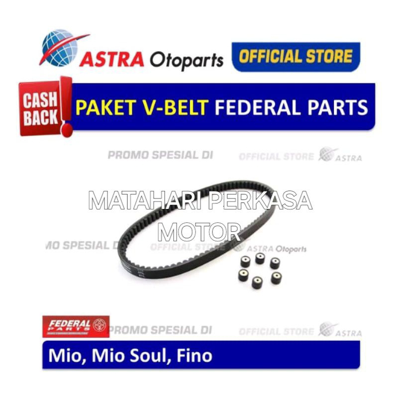 VANBELT FEDERAL + ROLLER MOTOR MIO KARBU (5TL)