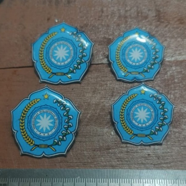 Pin Bros PKK Warna Biru Resin