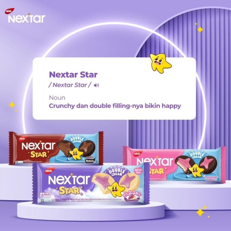 

Nextar Star Biscuit Double Cream/Biskuit Dengan Krim Rasa Box (Isi 10 bks)