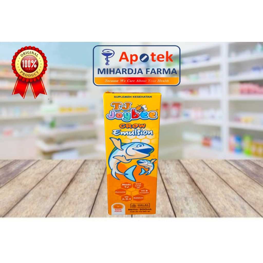 

TJ Joybee Grow Emulsion Sirup 200ml - Tresnojoyo Joybe Syrup Minyak Ikan Kod / Multivitamin Tumbuh Kembang / Nafsu Makan Anak