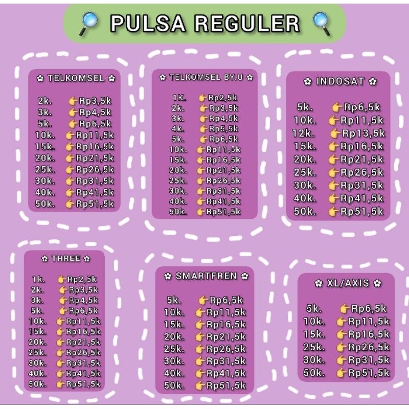 Pulsa All operator