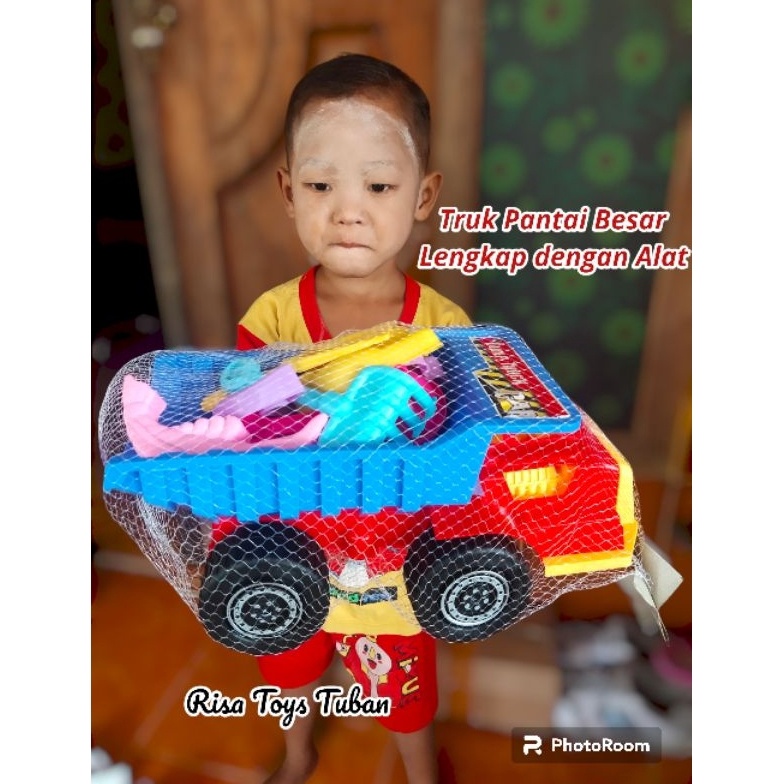 KODE M7D MAINAN TRUK PANTAI UKURAN BESAR AK 35 LENGKAP DENGAN ALAT2