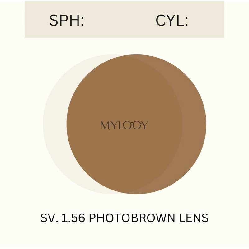 MYLOGY - LENSA MINUS PHOTOBROWN berubah warna coklat fotobrown (kacamata mylogy) COD