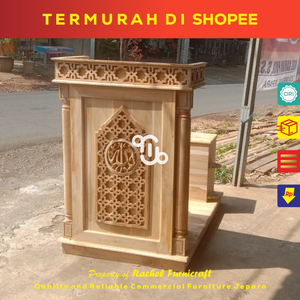 Jual mimbar masjid minimalis Ready Mentahan/Matengan