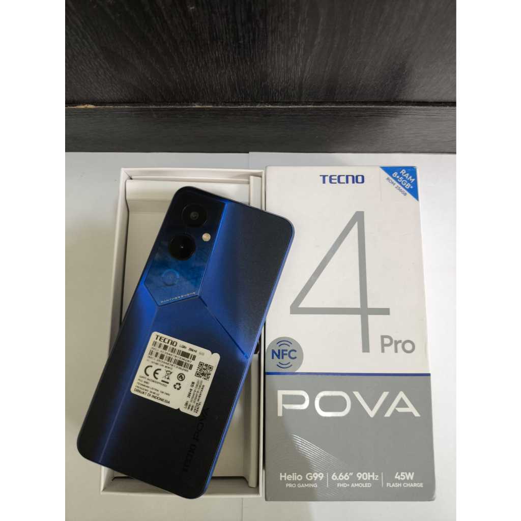 TECNO POVA 4 PRO 8/256GB SECOND FULLSET GARANSI
