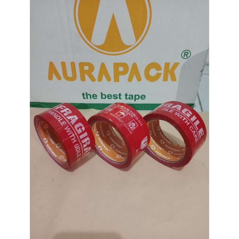 

LAKBAN FRAGILE MERAH JANGAN BANTING 48mmx60yard MERK AURAPACK