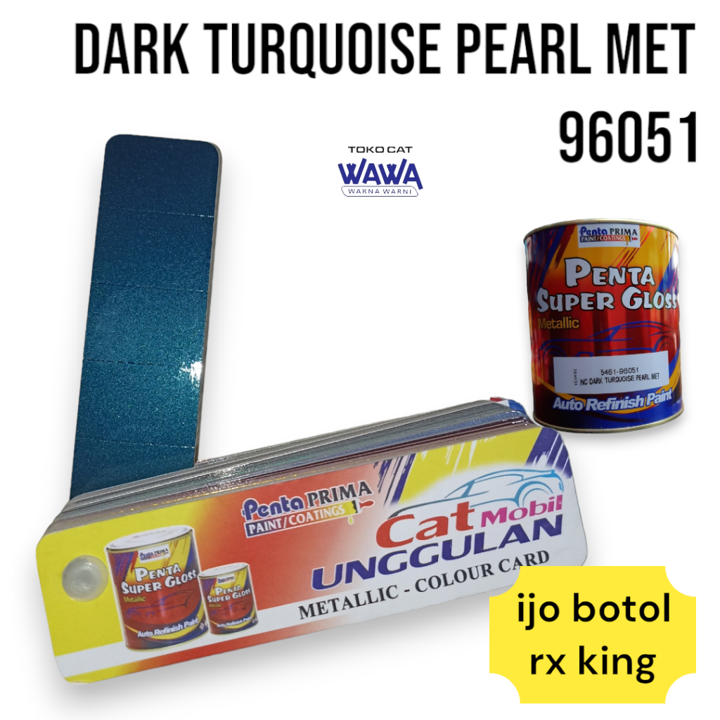 Cat duco Penta Super Gloss hijau botol RX king Dark Turquoise Pearl metallic 96051