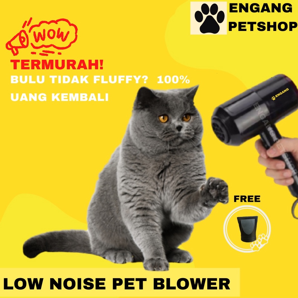KODE C35S Pet Blower Grooming Kucing Anjing Anti Bising Hair Dryer Kucing Anjing Anti Bising