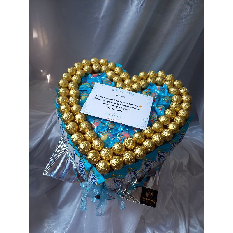 

snack box love coklat dilan coklat bulat emas gift hadiah kado ulang tahun birthday