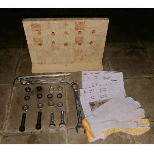 

Alat latihan TES SKIL bongkar pasang baut springer ring mur hex cmpi Korea skill test eps topik